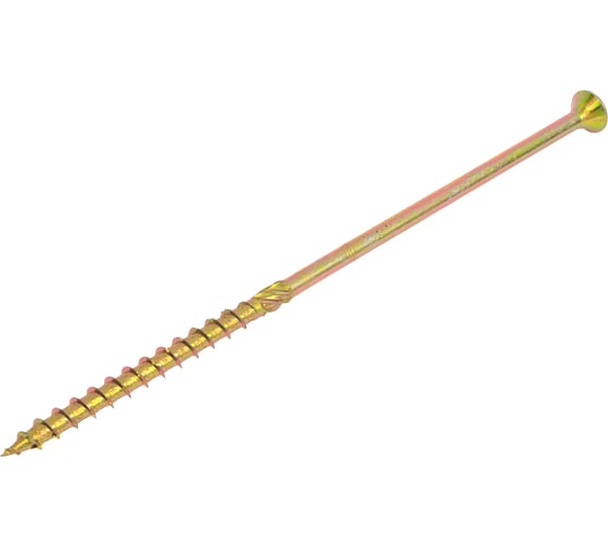 Изображение товара Шуруп конструкционный TULSTOR PT с потайной головкой, желтая оцинковка, TX40, 8x220 мм, 50 шт. 902924