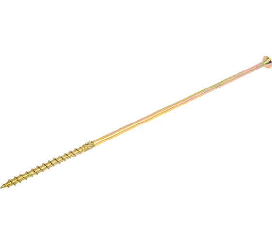 Изображение товара Шуруп конструкционный TULSTOR PT с потайной головкой, желтая оцинковка, TX40, 8x320 мм, 50 шт. 902929