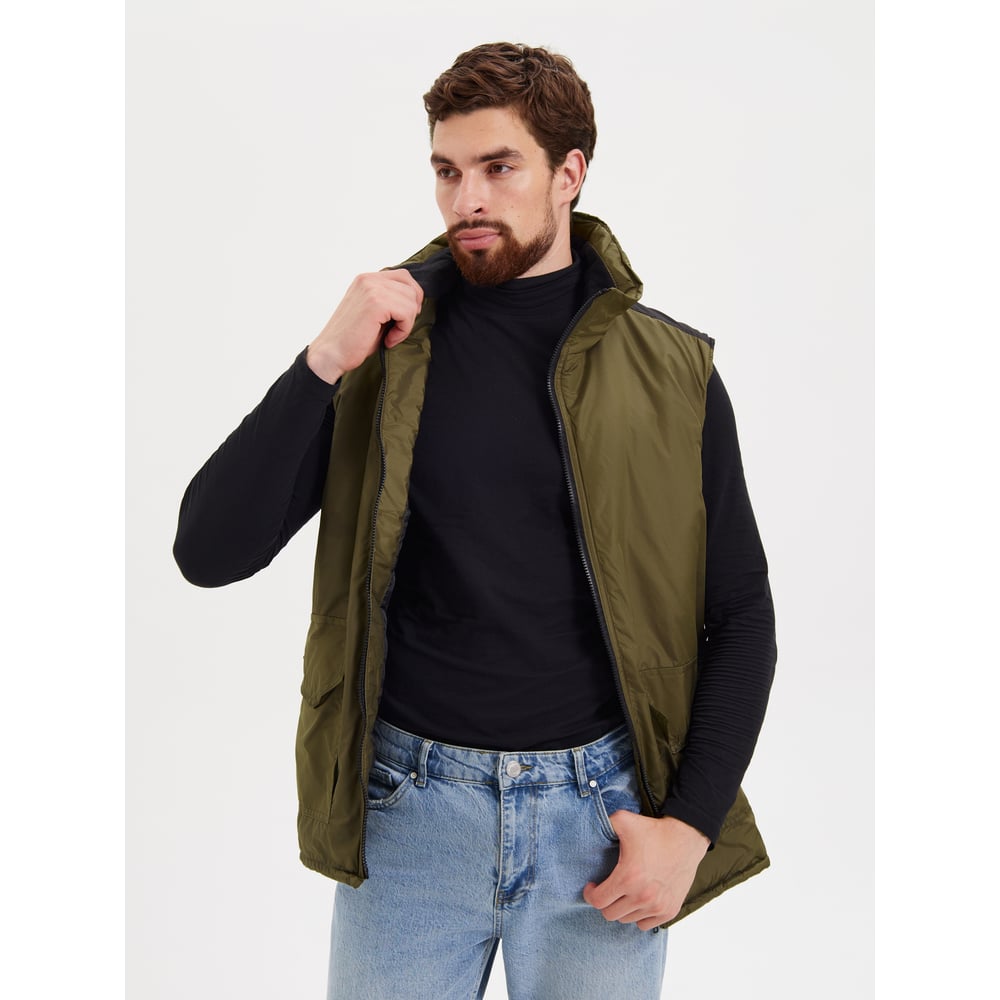 Изображение товара Жилет утепленный РАССО "Ритм" хаки размер 56-58 для мужчин