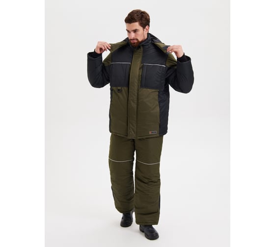 Изображение товара Костюм утепленный РАССО "ДРИМ" хаки/черный, р 56-58/194-200 77290 (56/194)