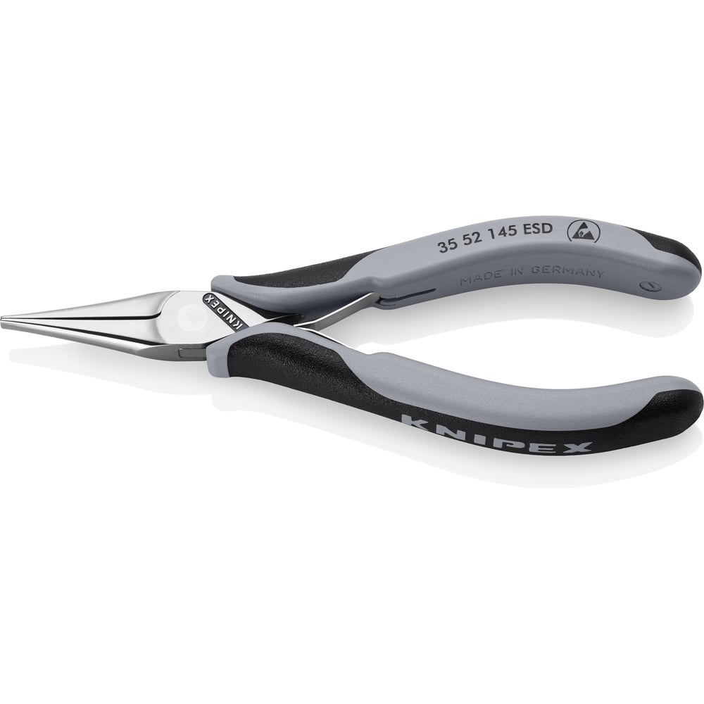 Изображение товара Длинногубцы захватные для электроники Knipex ESD, антисстатические, плоские губки, 145 мм