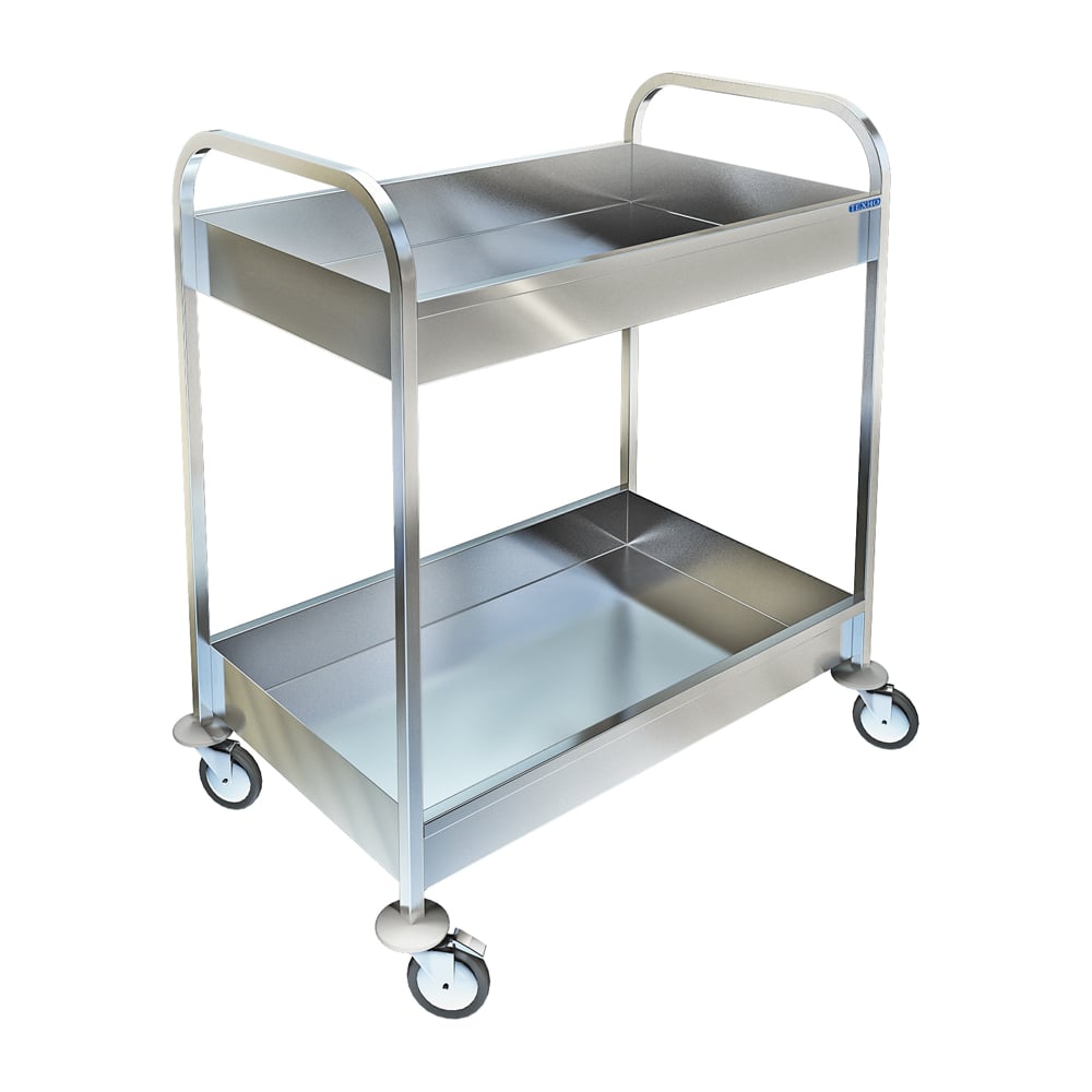 Изображение товара Тележка для сбора посуды из нержавеющей стали ТП-222 ООО ПФ ТЕХНО-ТТ