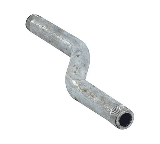 Изображение товара Отступ ООО "Крупинский арматурный завод" оц Ду15 L=340мм резьба из труб ГОСТ, 3262-75 КАЗ 027-2014