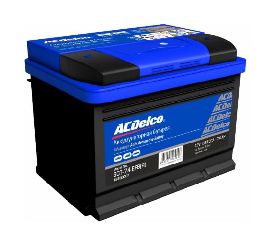 Изображение товара Аккумулятор ACDelco GM Advantage EFB 6СТ-74 LЗ (R) Обратная Полярность 19380007