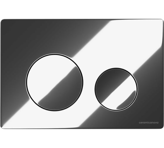 Изображение товара Кнопка смыва Ceramicanova Balance, клавиши Circle, цвет хром глянцевый, арт. CN12-001CH