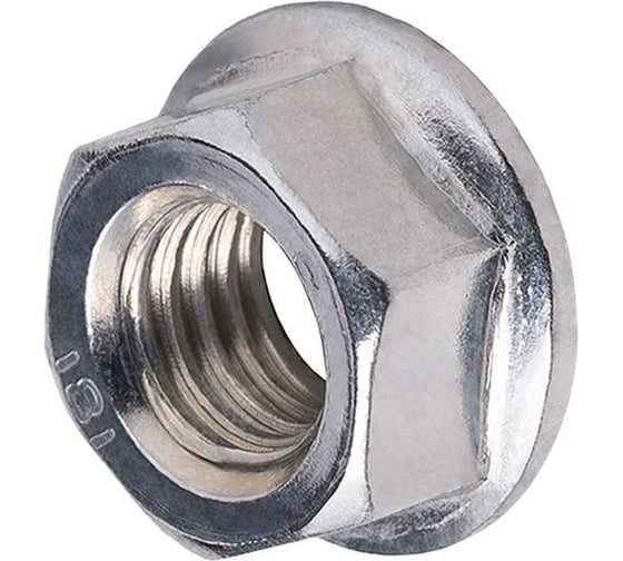 Изображение товара Комплект гаек шестигранных с фланцем АЛТЕРВИА М8 DIN6923 10 шт. A00832.108017.10