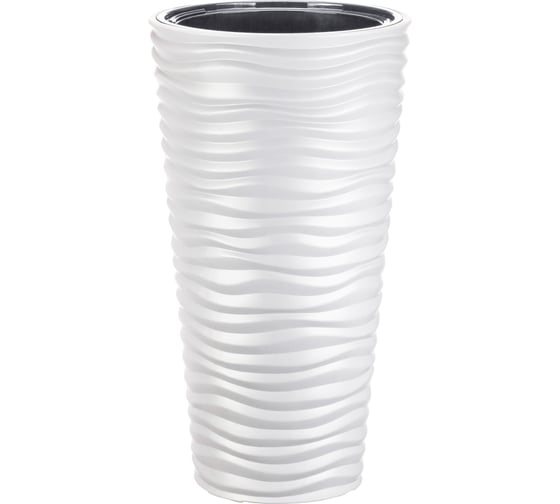 Изображение товара Кашпо со вставкой IDEA ДЮНА 340х630 мм, 42 л Белый М 3402