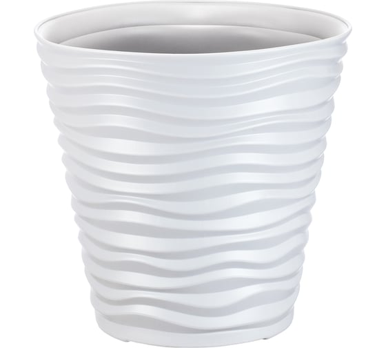 Изображение товара Кашпо IDEA ДЮНА 460х450 мм, 50 л Белый М 3403