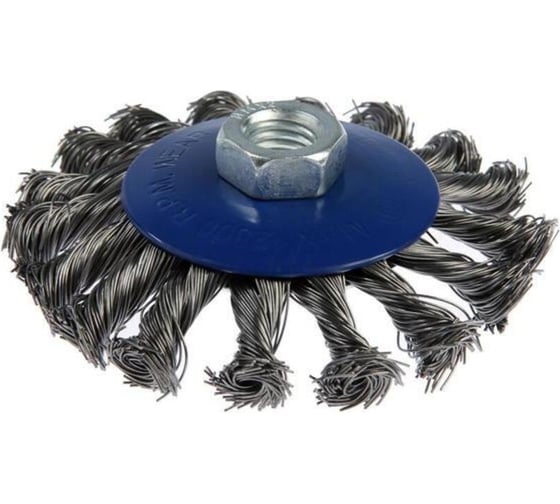 Изображение товара Щетка конкусная по металлу Ring для ушм, плетенная проволока, 100мм 249330