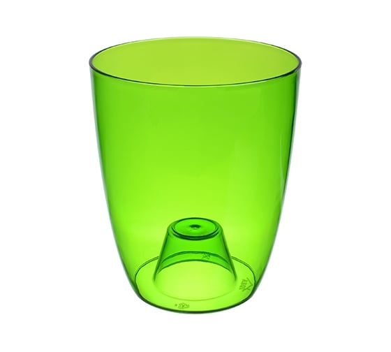 Изображение товара Кашпо IDEA ОРХИДЕЯ 160 мм Зеленый прозрачный М 3149