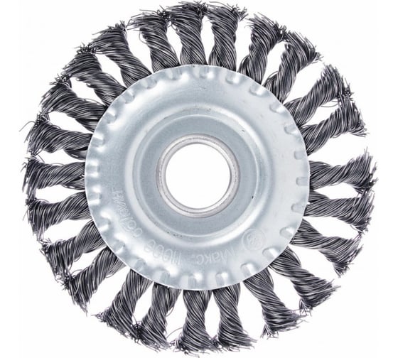 Изображение товара Щетка дисковая по металлу Ring для ушм, плетенная проволока, 125х22 249328