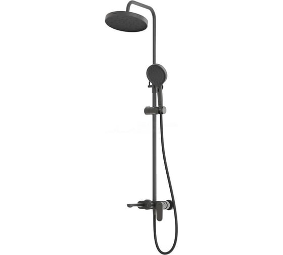 Изображение товара Душевая система со смесителем Pragma Olako, матовый черный, OLK3.BFSS.022 902760.OLK3.BFSS.022-2