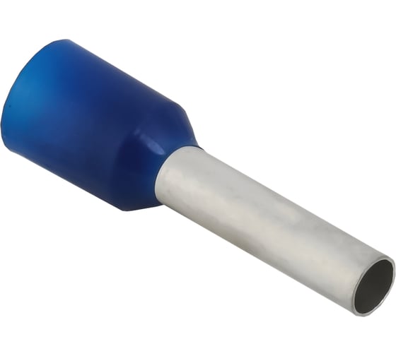 Изображение товара Наконечник IEK НШВИ 2,5-10, темно-синий, 100 штук/упаковка UGN11-D25-010-100