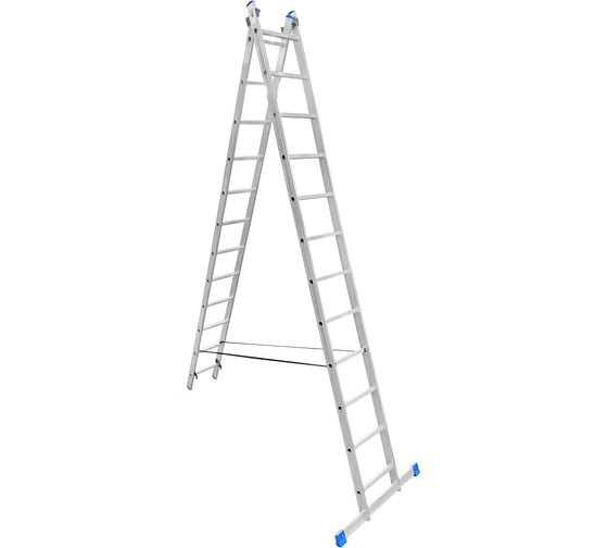 Изображение товара Алюминиевая двухсекционная лестница LadderBel 12 ступеней LS212