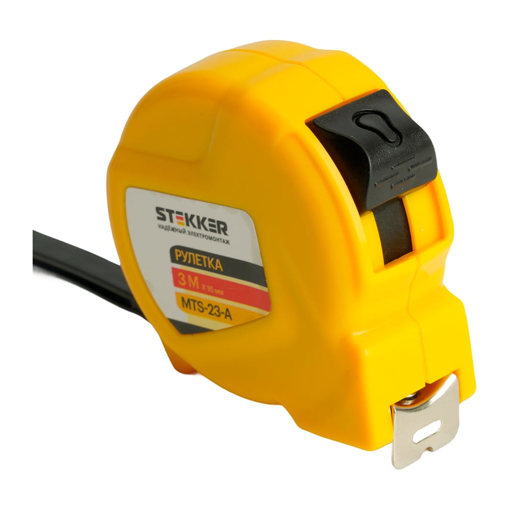 Изображение товара Рулетка STEKKER MTS-23-А 3 м, II класс точности, клипса