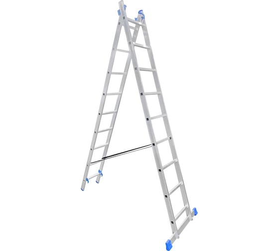 Изображение товара Алюминиевая двухсекционная лестница LadderBel 9 ступеней LS209