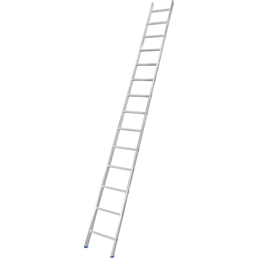 фото Односекционная алюминиевая лестница евродизайн