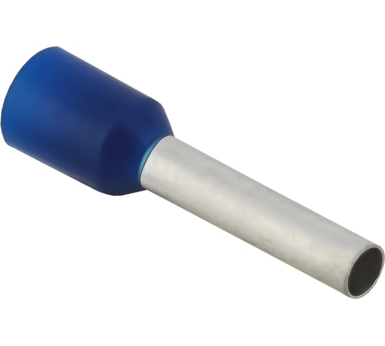 Изображение товара Наконечник IEK НШВИ 2,5-12, темно-синий, 100 штук/упаковка UGN11-D25-012-100