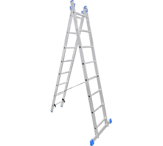 Изображение товара Алюминиевая двухсекционная лестница LadderBel 8 ступеней LS208