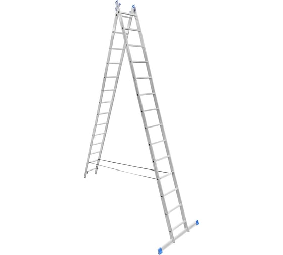 Изображение товара Алюминиевая двухсекционная лестница LadderBel 14 ступеней LS214