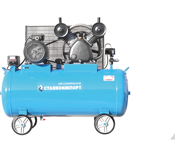 Изображение товара Компрессор поршневой Станкоимпорт 380 В, реcивер, 200 л, 680л/мин ACH68023