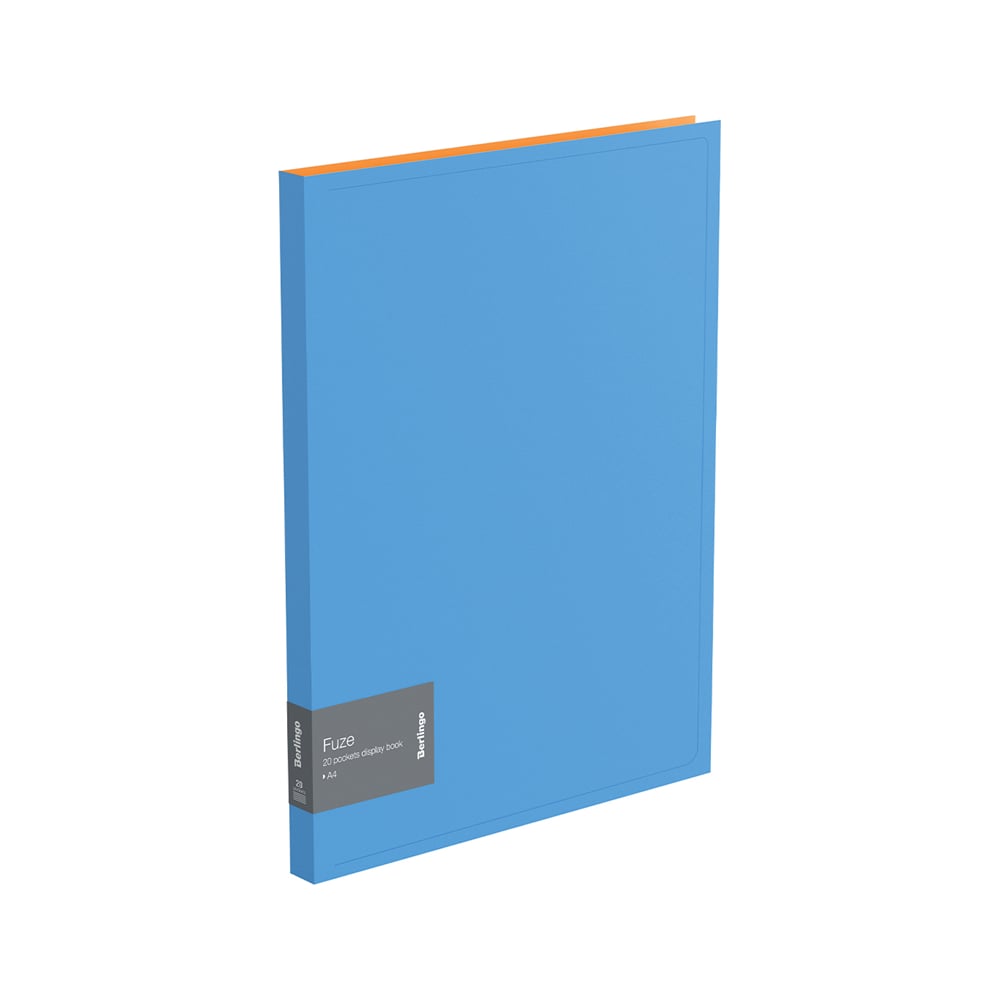 Изображение товара Папка BERLINGO Fuze с 20 вкладышами А4 голубая 600 мкм песок