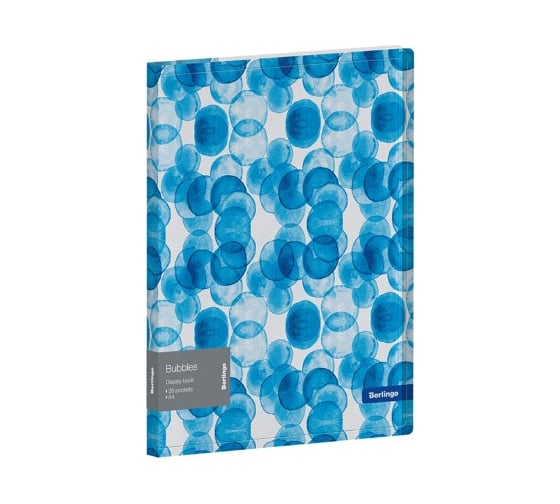Изображение товара Папка BERLINGO Bubbles с 20 вкладышами, 17 мм, 600 мкм, с внутренним карманом, с рисунком DB4_20601