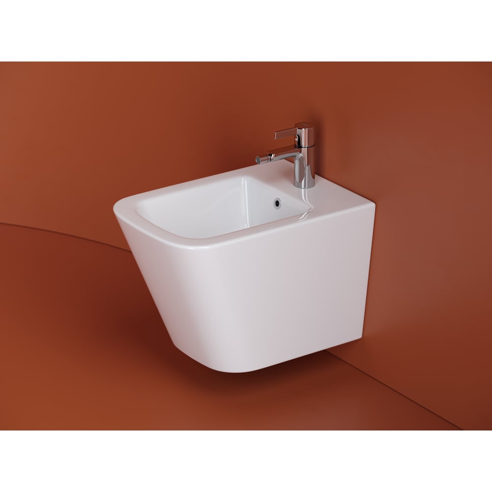 Изображение товара Подвесное биде Ceramicanova Union CN4010 белое глянцевое прямоугольное