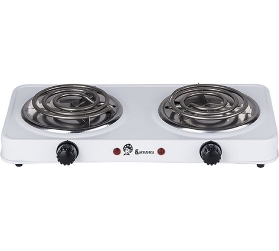 Изображение товара Двухконфорочная электрическая плита ВАСИЛИСА ВА-902 спираль белая 0R-00006216