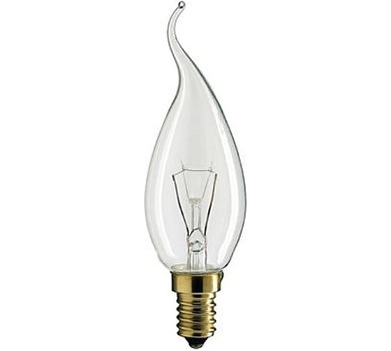 Изображение товара Лампа FL-LED DECOR С35 FLAME CL 60W E14 230V FOTON_LIGHTING - свеча на ветру прозрачная 605986