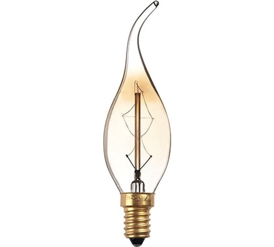 Изображение товара Лампа FL-LED FL-Vintage C35 40W E14 220В 35x118мм FOTON_LIGHTING - ретро накаливания свеча на ветру 605832