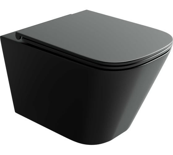 Изображение товара Подвесной унитаз Ceramicanova Union безободковый, смыв торнадо CN4009TMB