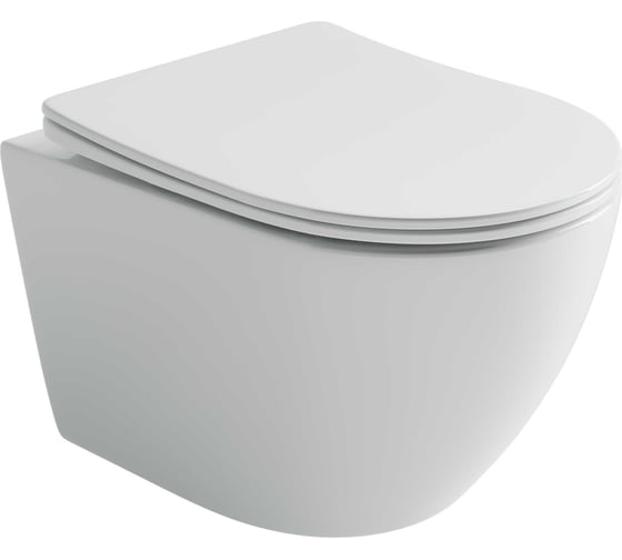 Изображение товара Подвесной унитаз Ceramicanova Uno смыв Торнадо 490x360x360 белый CN11001T