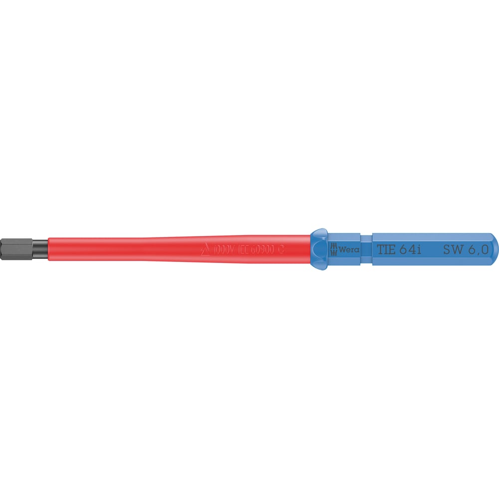 Изображение товара Насадка с внешним шестигранником WERA 64 i HEX Kraftform Kompakt VDE Take It Easy 6x157 мм, 9 мм шестигранник WE-006522