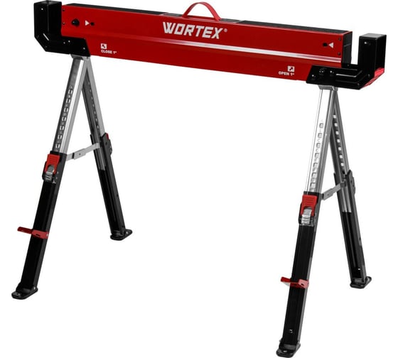 Изображение товара Козлы строительные регулируемые WORTEX SAS 1180 макс 590 кг, высота 617-815 мм, длина 1085 мм 1335861