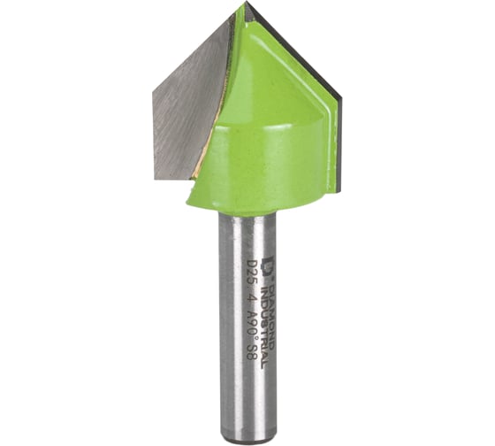 Изображение товара Фреза пазовая V-образная 90 градусов 25,4x25,4 мм S=8 мм Z=2 Diamond Industrial DIDFRV82525