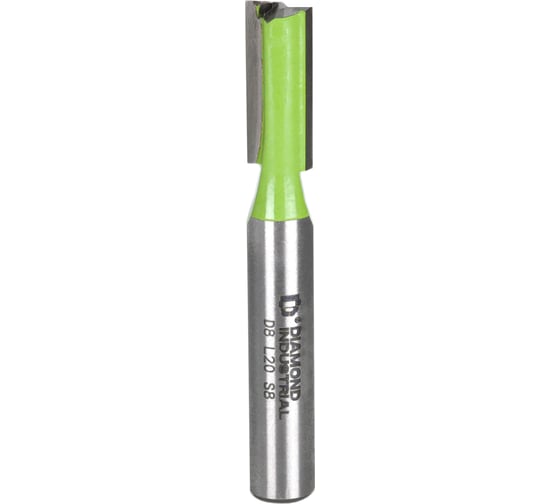 Изображение товара Фреза пазовая прямая с торцевым ножом 8x20 мм S=8 мм Z=2+1 Diamond Industrial DIDFRP8820