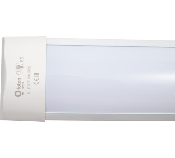 Изображение товара Светильник светодиодный FL-LED LPO 18W 2700K IP20 23x75x600мм 1800Лм 220В офисный аналог ЛПО 614568