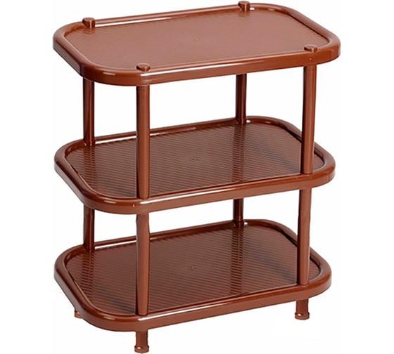 Изображение товара Полка IDEA овальная 3 секции коричневый М 2716