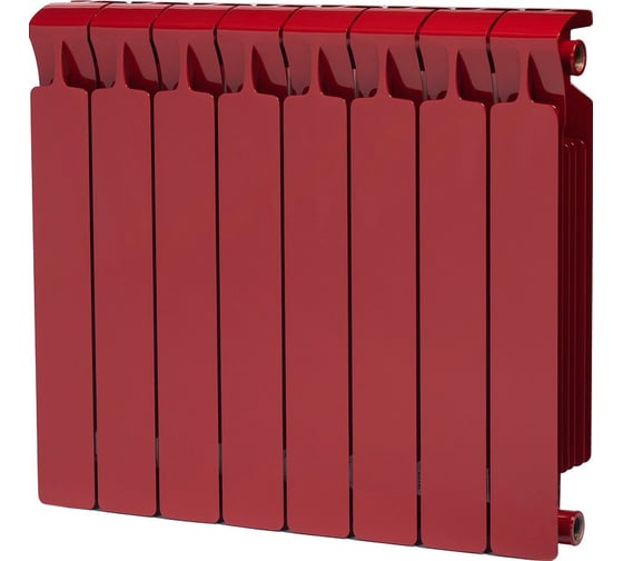 Изображение товара Биметаллический радиатор RIFAR MONOLIT 500 Бордо 08 секц. бок. R-MN-500-08-BO