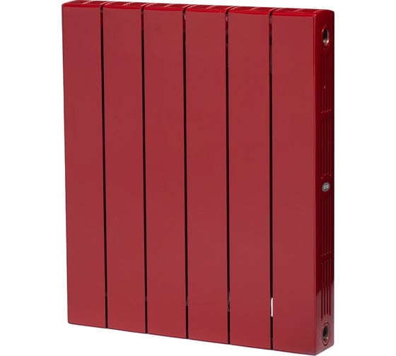 Изображение товара Биметаллический радиатор RIFAR SUPReMO 500 Бордо 06 секц. бок. R-SU-500-06-BO