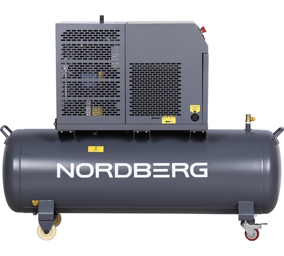 Изображение товара Компрессор винтовой NORDBERG 5,5 кВт, 10 бар, 660 л/мин, ресивер 230 л, IP54 NCF7,5R