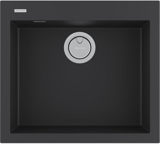 Изображение товара Мойка Paulmark DECORATION 56, ACRYSTONE, ANTRACITE, 560x500 мм, PM935650-AN