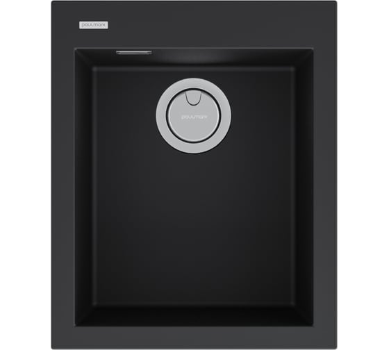 Изображение товара Мойка Paulmark DECORATION 41, ACRYSTONE, ANTRACITE, 410x500 мм, PM934150-AN