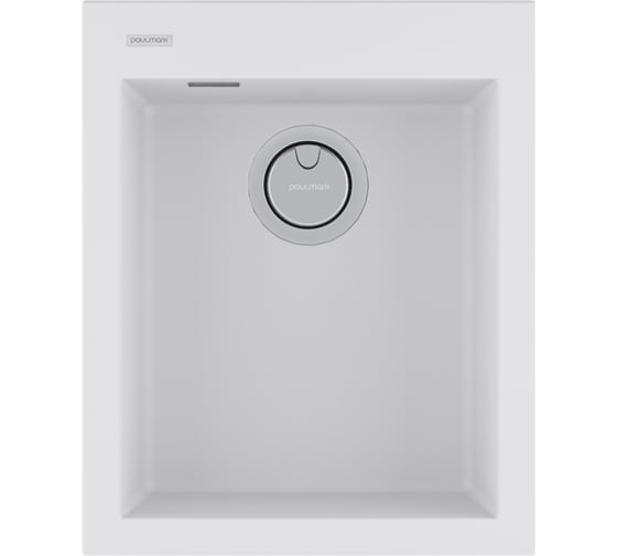 Изображение товара Мойка Paulmark DECORATION 41, ACRYSTONE, WHITE, 410x500 мм, PM934150-WH