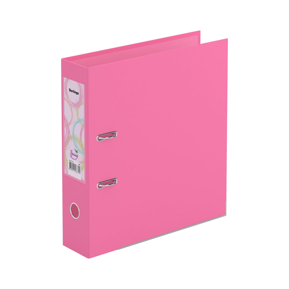 Папка-регистратор Berlingo чемодан малый 20 отдел на молнии с расширением наружный карман 2 колеса серо розовый