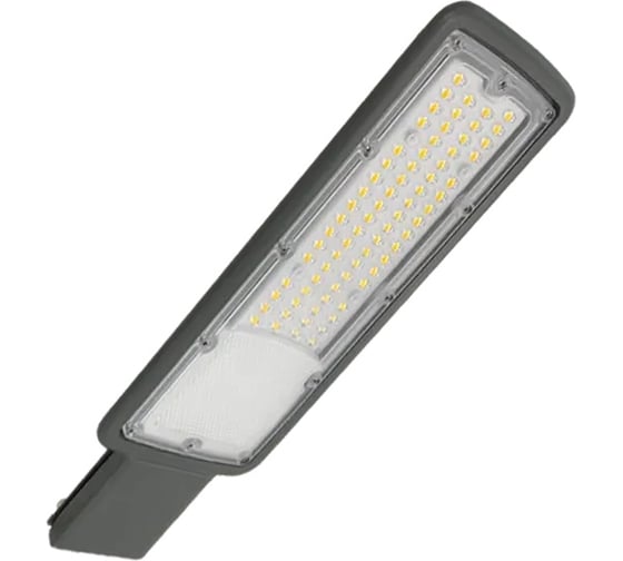 Изображение товара Светильник консольный LED FL-LED Street 50W Grey 6500K 400x130x27мм 5000Лм 110-240В для d-40 612908