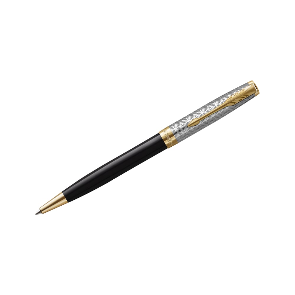 Изображение товара Шариковая ручка Parker Sonnet Metal&Black GT черная 1.0 мм подарочная упаковка