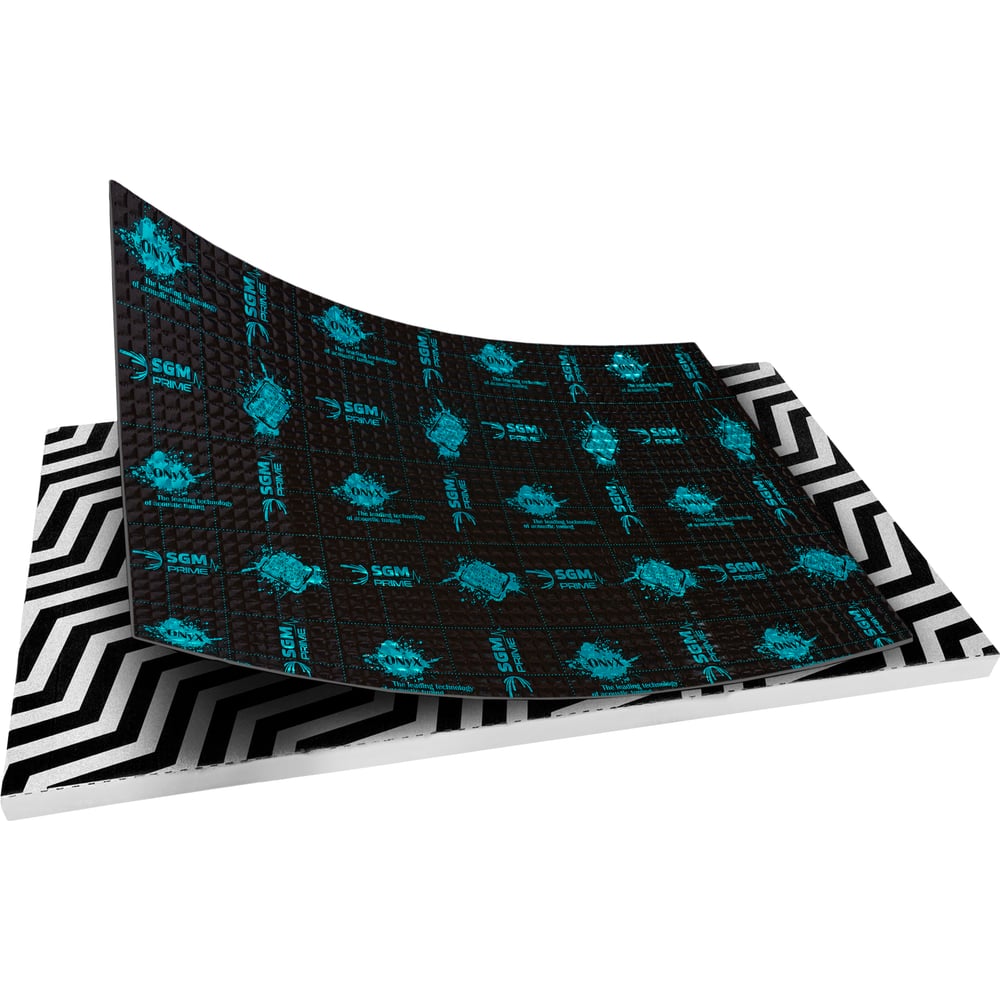 Изображение товара Виброизоляция SGM Premium Prime Onyx 3 мм 5 листов, универсальный материал