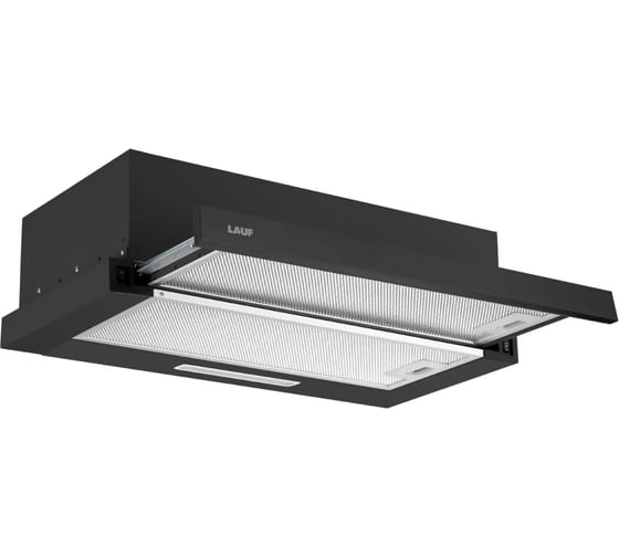 Изображение товара Кухонная встраиваемая вытяжка LAUF LUNA 600 BLACK/60 см/производительность 650м3/ч, низкий уровень шума. 6122